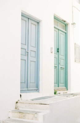 colorful doors